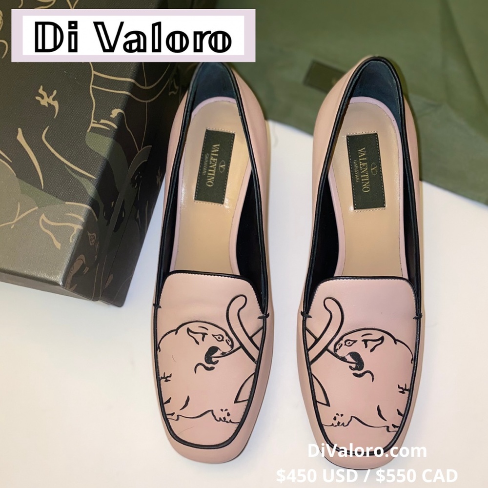 VALENTINO GARAVANI Graphic Soft Pink Leather Heele